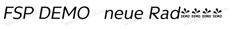 FSP DEMO   neue Rad字体转换
